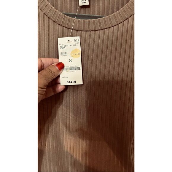 And Now This Brown Side Ruched Dress WOmens SZ S New - Picture 5 of 12